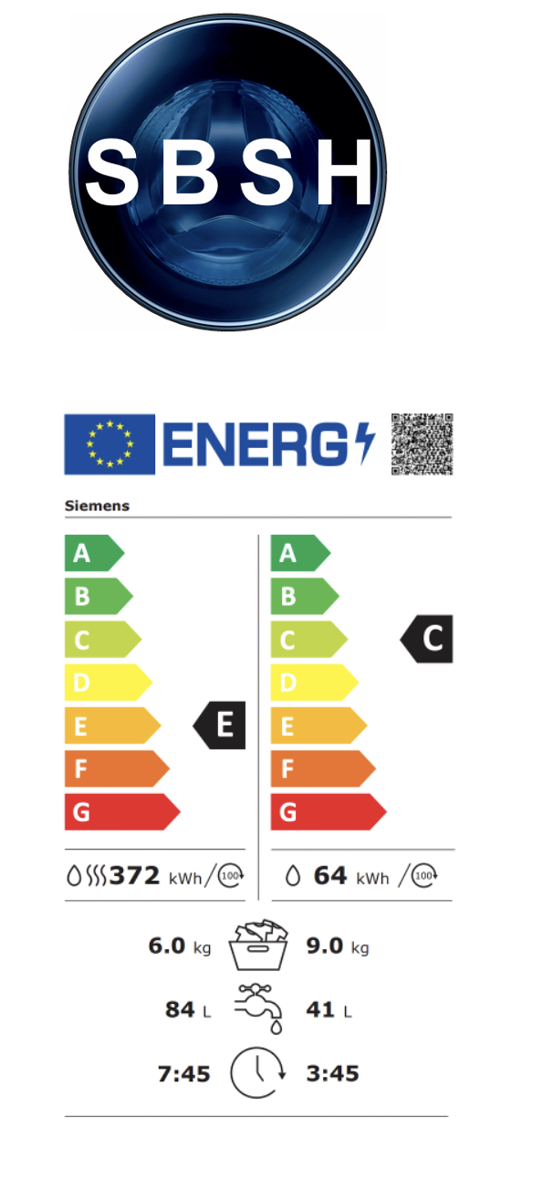 Siemens Waschtrockner 9/6 Kg (serviciert) | 1 Jahr Händlergarantie – Bild 3