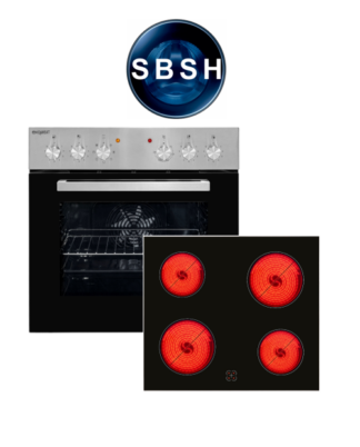 Exquisit Einbauherdset inox | 2 Jahre Garantie