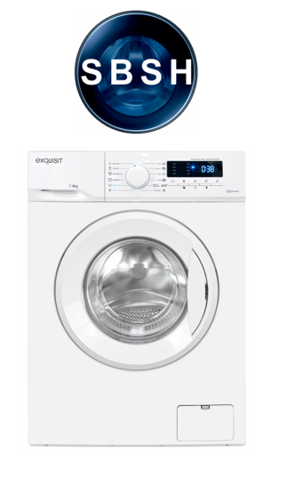 Exquisit Waschmaschine 7Kg / 1400 U/min | 2 Jahre Garantie